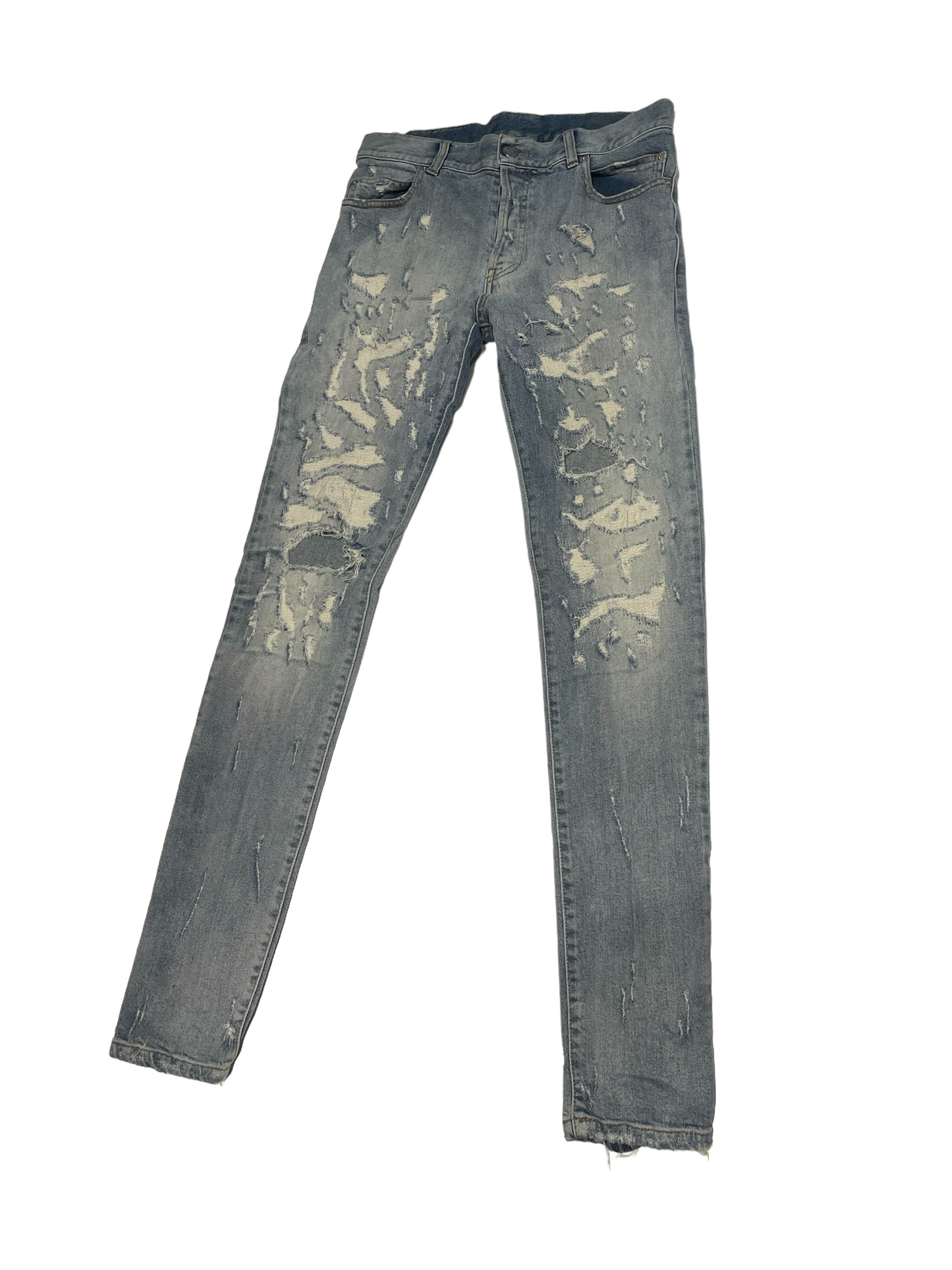 Balmain Distressed Denim