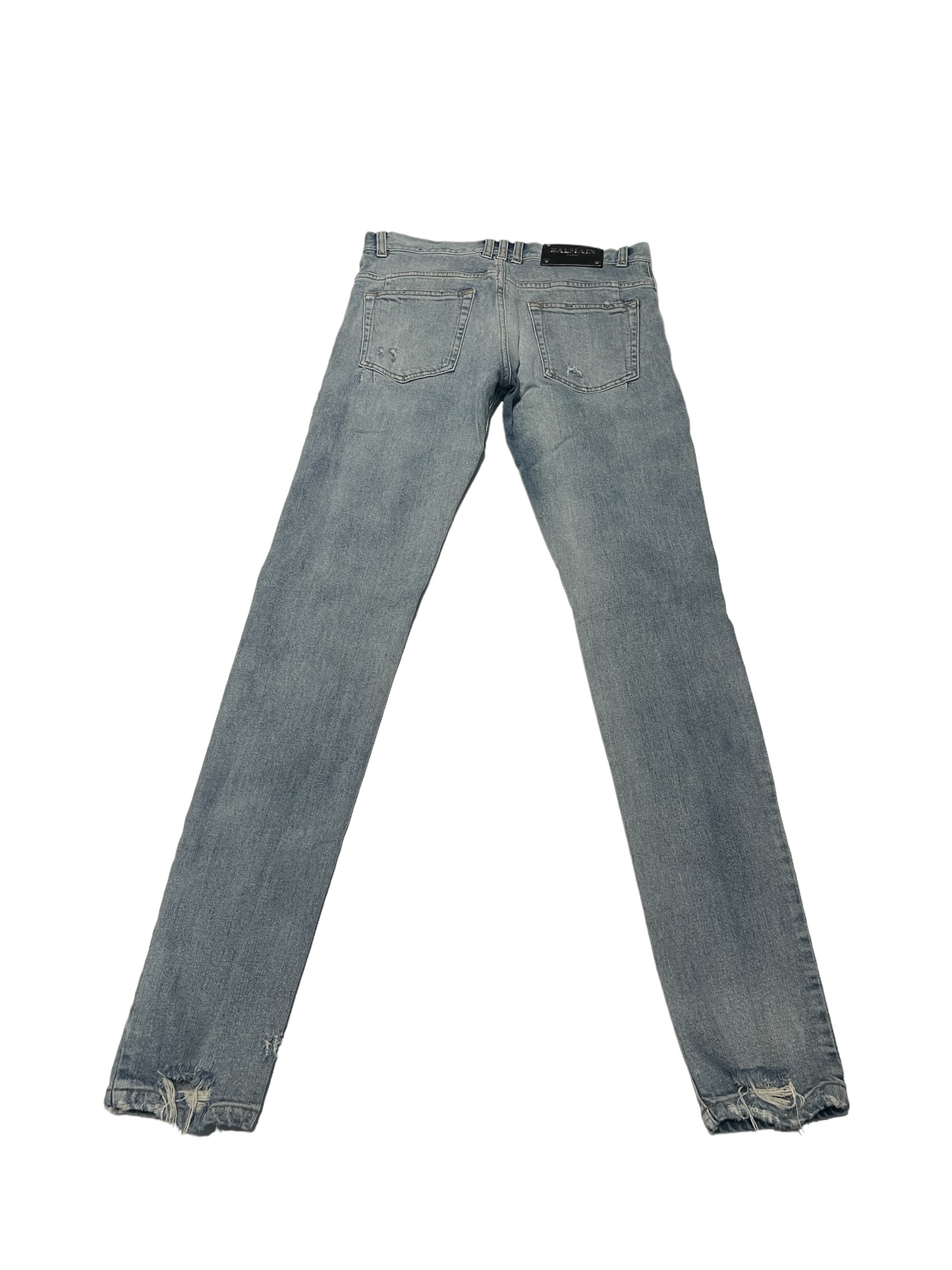 Balmain Distressed Denim